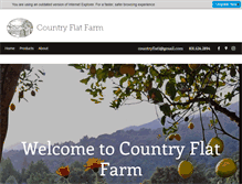 Tablet Screenshot of countryflatfarm.com
